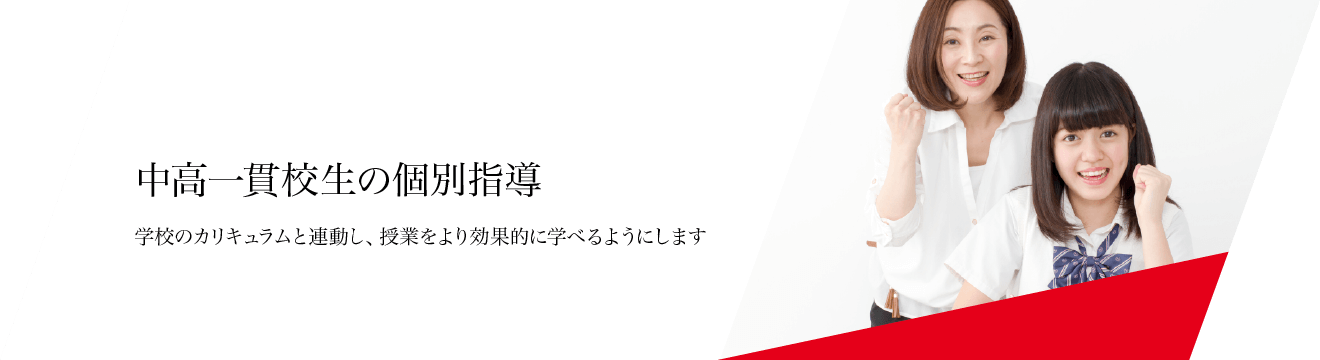 中高一貫校生の個別指導